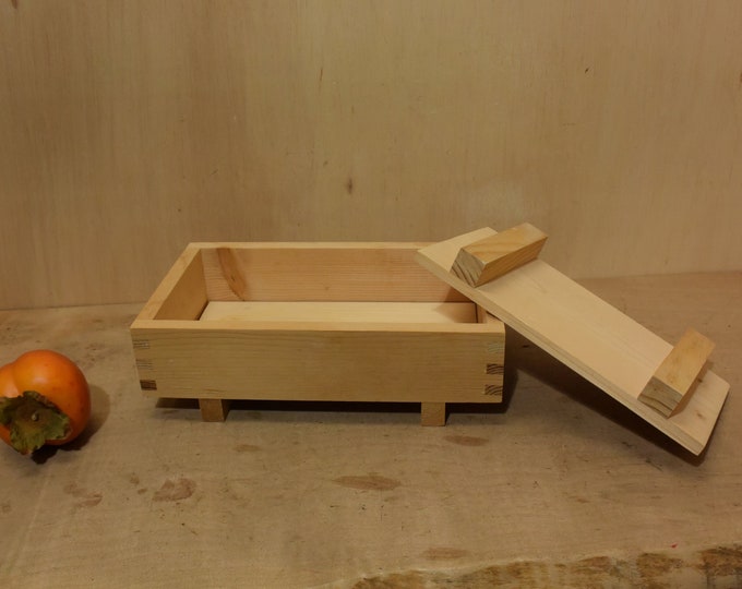 Large Japanese Wooden Sushi Rice Mold for Square Sushi Hinoki Cypress ...