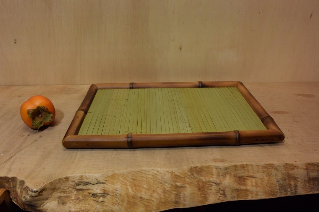 Vintage Chinese Rectangular Bamboo Basket Tray Double Layer - Etsy
