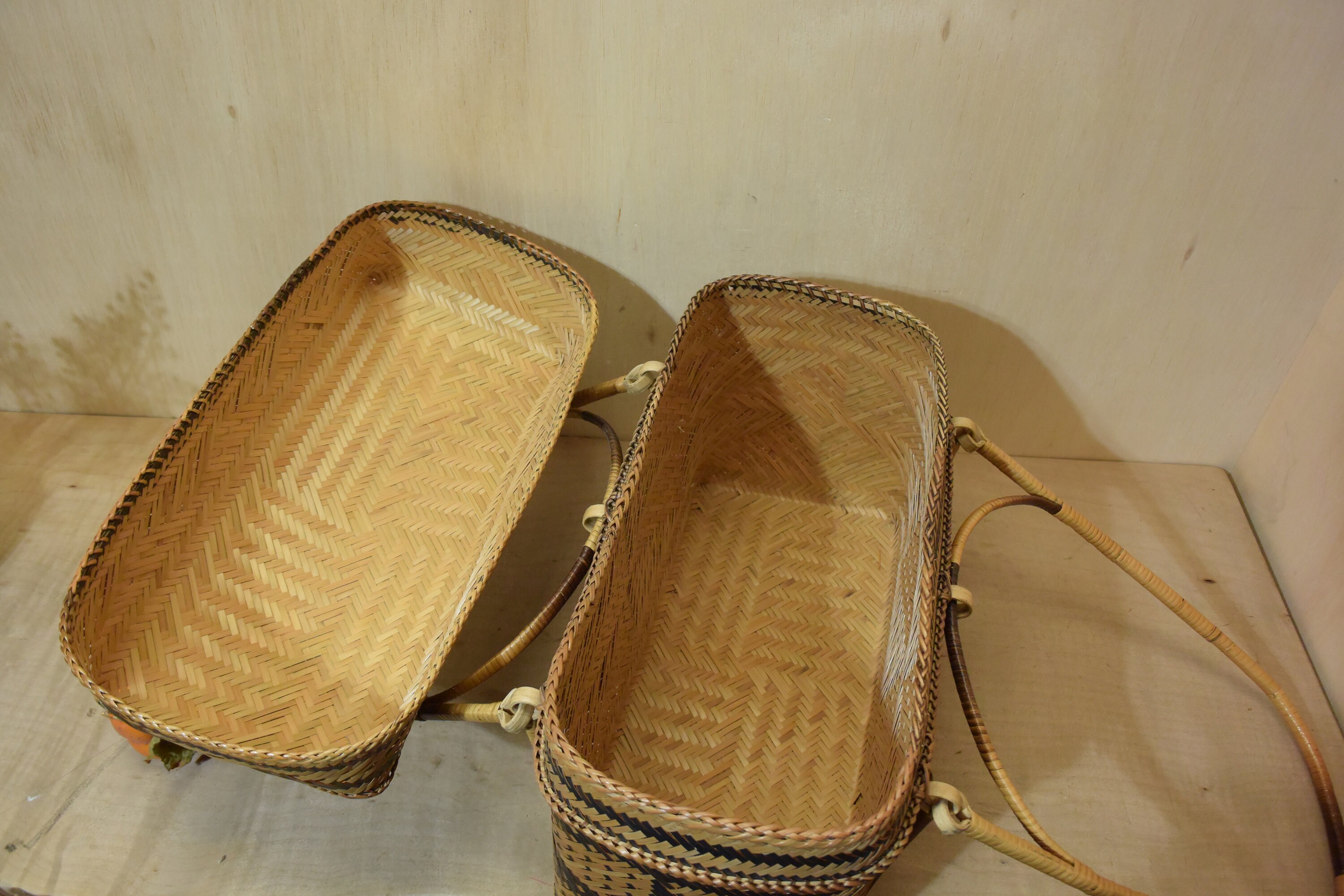 Antique Tiruray Tribe Palawan Island Bamboo River Cane Basket Etsy