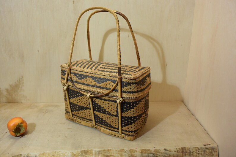 Antique Tiruray Tribe Palawan Island Bamboo River Cane Basket Etsy