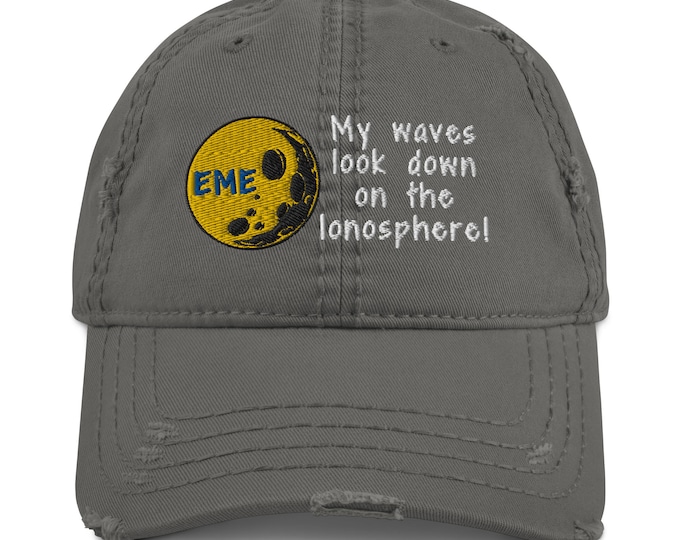 Ham Radio Hat EME Distressed