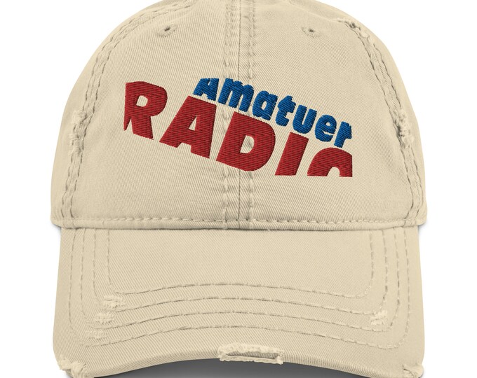 Ham Radio Hat Amateur Distressed