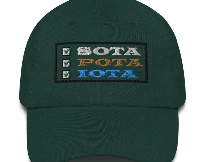 Ham Radio Hat Sota Pota Iota