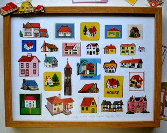 Limited Edition House Collection Print -- Original, Vintage-Themed, Unframed