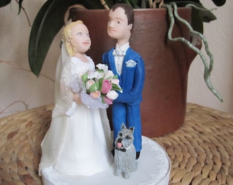 Wedding figurines for cake cake topper wedding cake wedding decoration celebration wedding ceremony handmade in cold porcelain