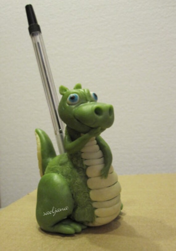Votre Petit Dinosaure, Porte-stylo Tout en Porcelaine Froide, Trop Mignon Bureau, Secrétaire, Chambr
