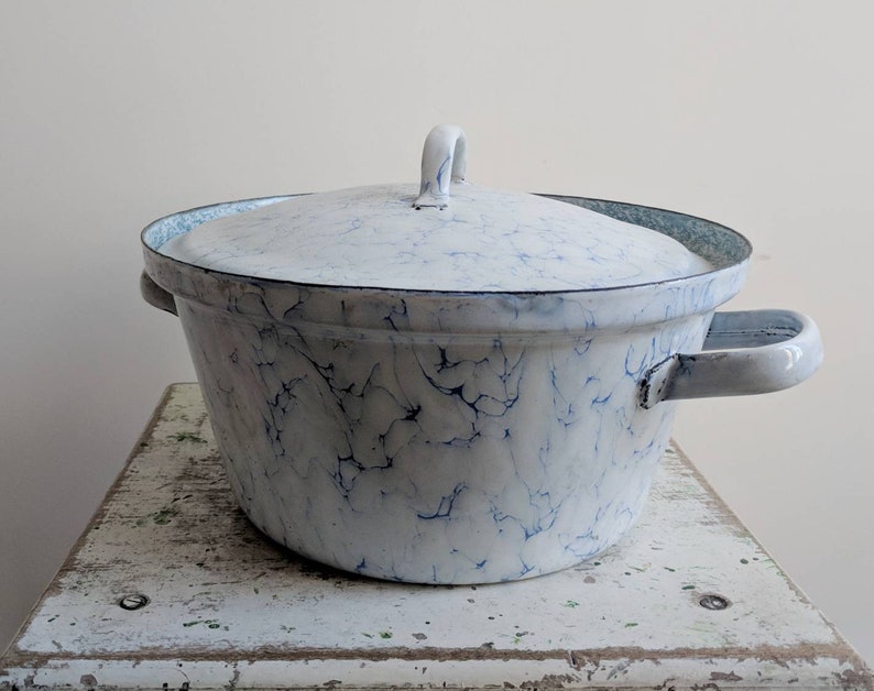 Blue Enamel Cookware Copper Pans Safe