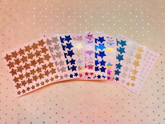 Star Stickers Holographic Star Stickers Glitter Star Stickers 