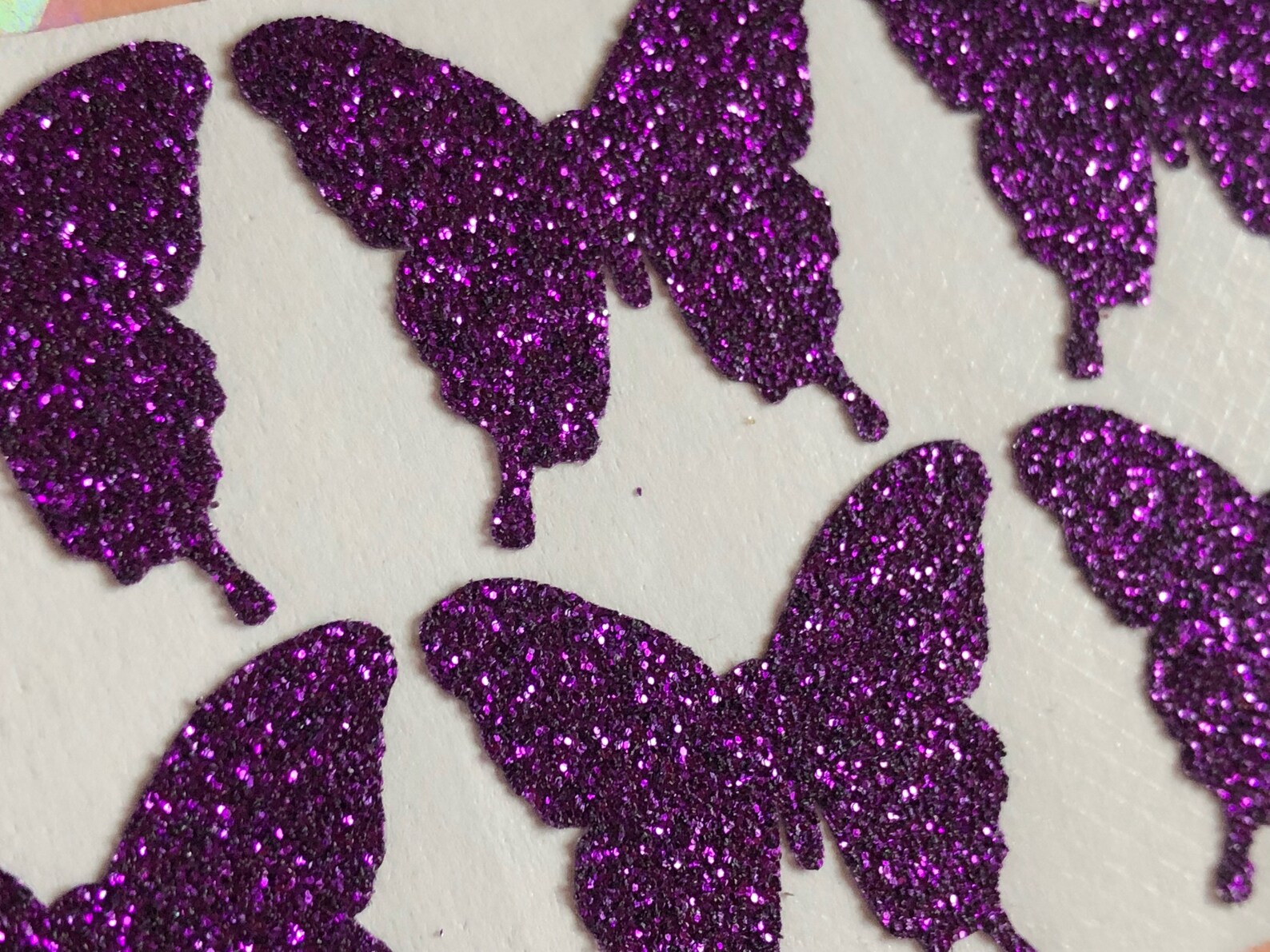 Glitter Butterfly Stickers Etsy