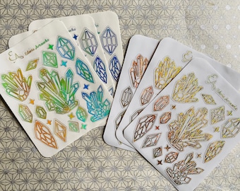 Verijdelde holografische stickers van helder kristal