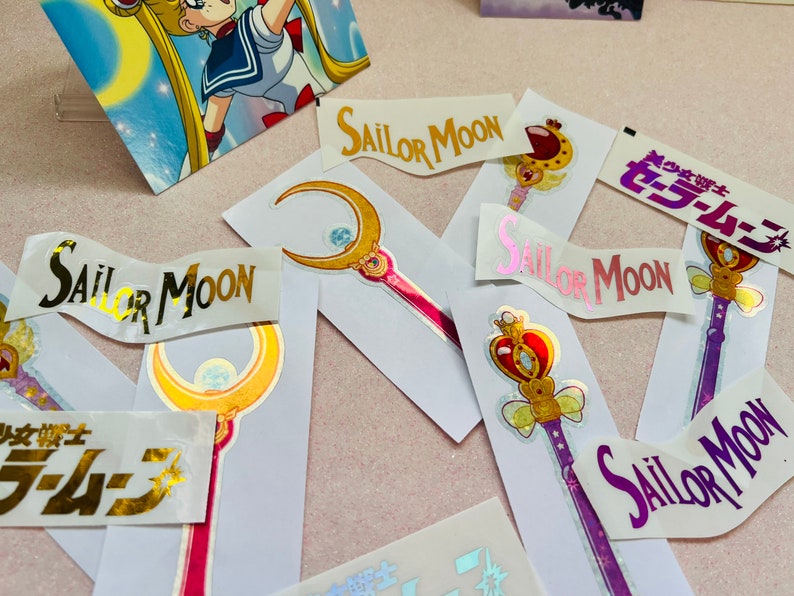 Magical Girl Crescent Moon Wand, Spiral Heart Wand, Mood Rod Scepter ...
