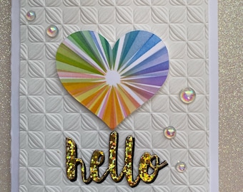 Blanco regenboogwenskaart voor Valentijnsdag