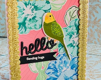 Hallo blanco groet, gewoon omdat, ik denk aan jou, kaart