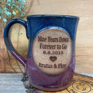 Personalized Handmade Mug - Red Stoneware Custom mug, personalized with your message, phrase, quote, or logo - Made to Order