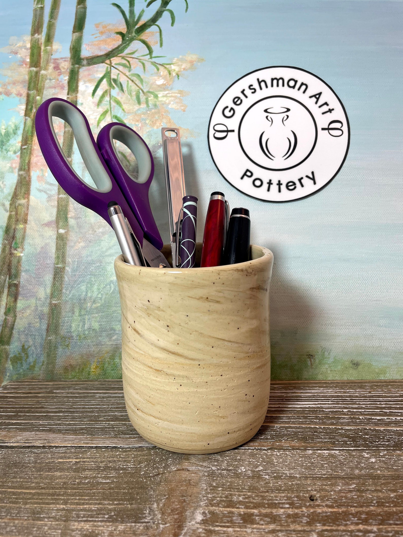 Handmade pencil holder Ceramic pencil holder Pottery Pencil Etsy