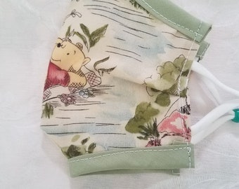 Child's Handmade Winnie the Pooh face Mask cotton washable Free shipping