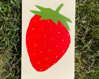 Strawberry painting