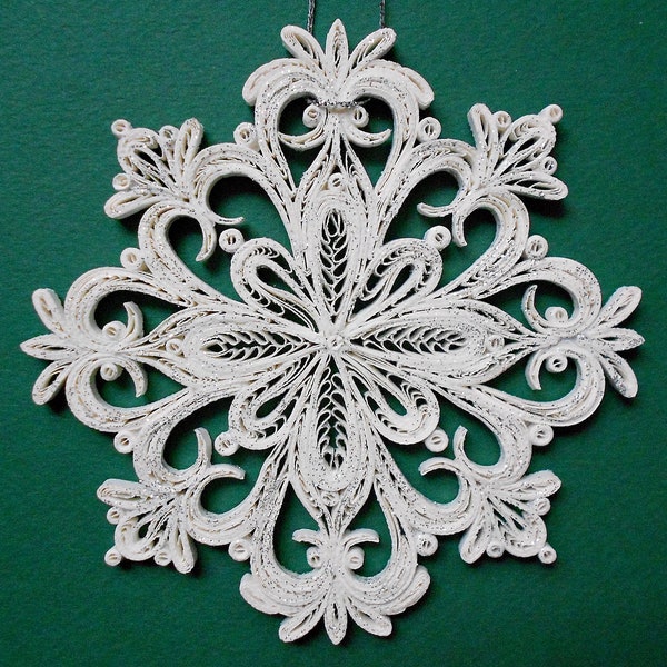 Quilled Snowflake - Etsy