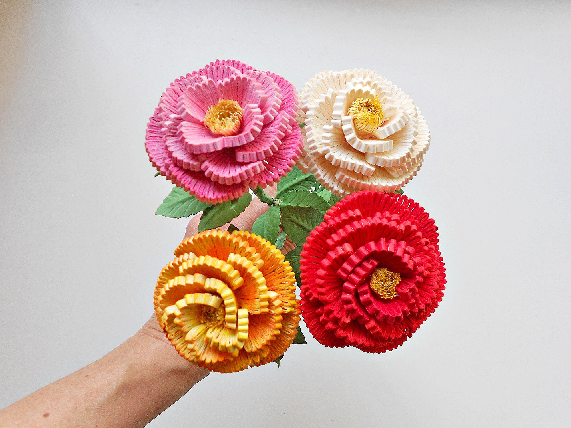 Roses Paper quilling roses paper flower anniversary flower Etsy