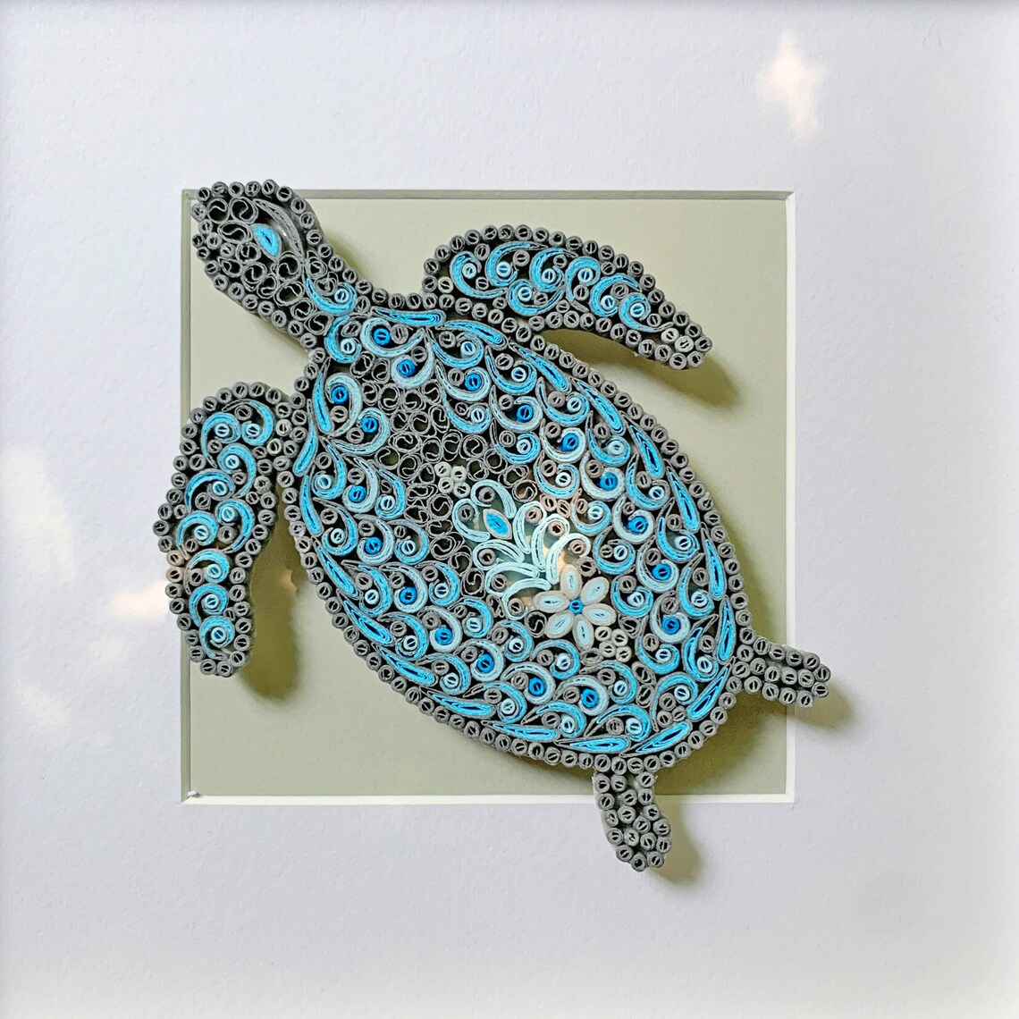Paper Quilled Turtlequilling Turtle Home Decorwall Hanging Etsy