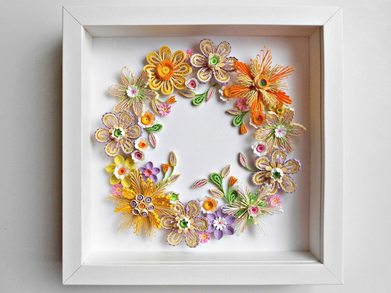 Mixed Media & Collage Paper Wall Art Quilled Card Paper Quilled Art