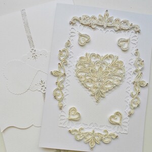 Quilling Trouwkaart-Gefeliciteerd-kaart-Jubileumkaart