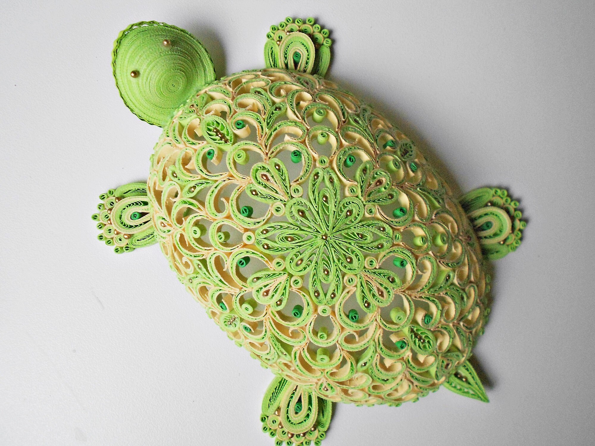 Paper quilled 3D turtlequilling turtle home decor Etsy