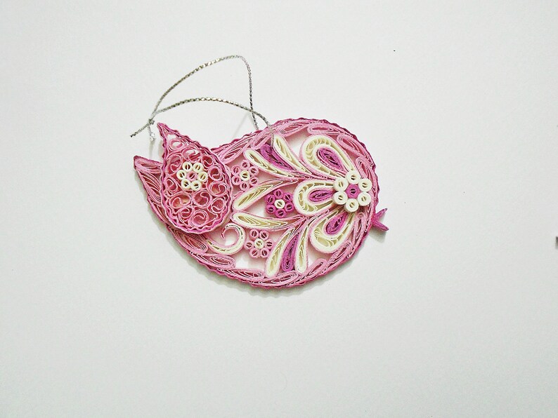 Set of 2 Birds Paper Quilling Love Bird Etsy