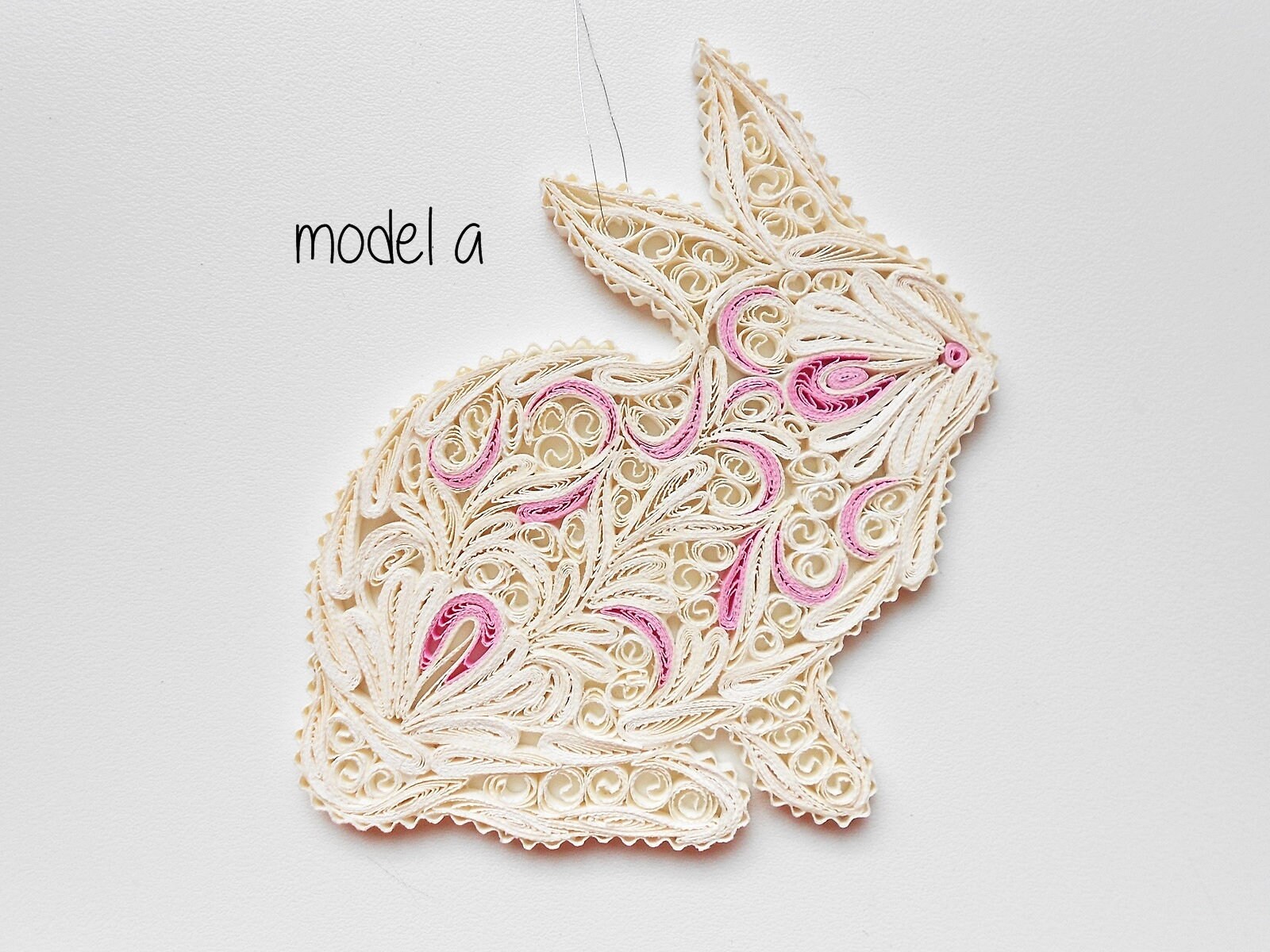 Paper Easter Bunny Quilled Bunny Paper Art Quilled Etsy Australia