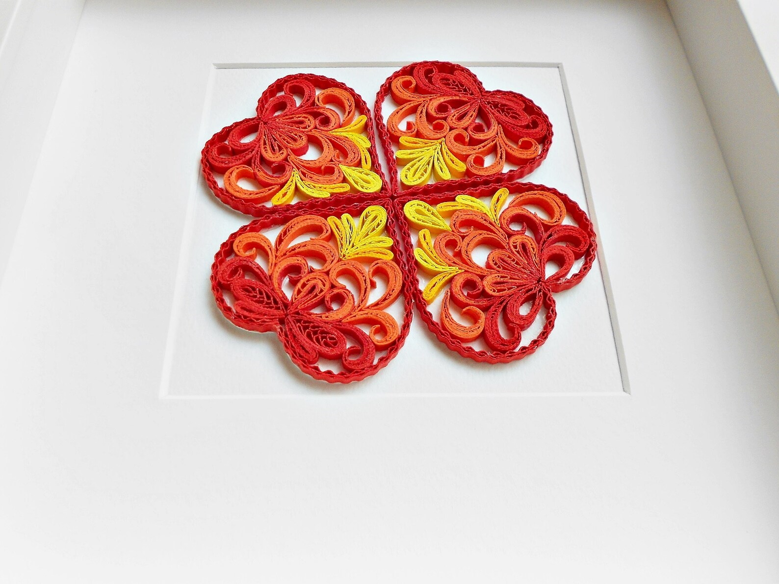 Quilling Clover Four leaf clover Paper art wall Etsy