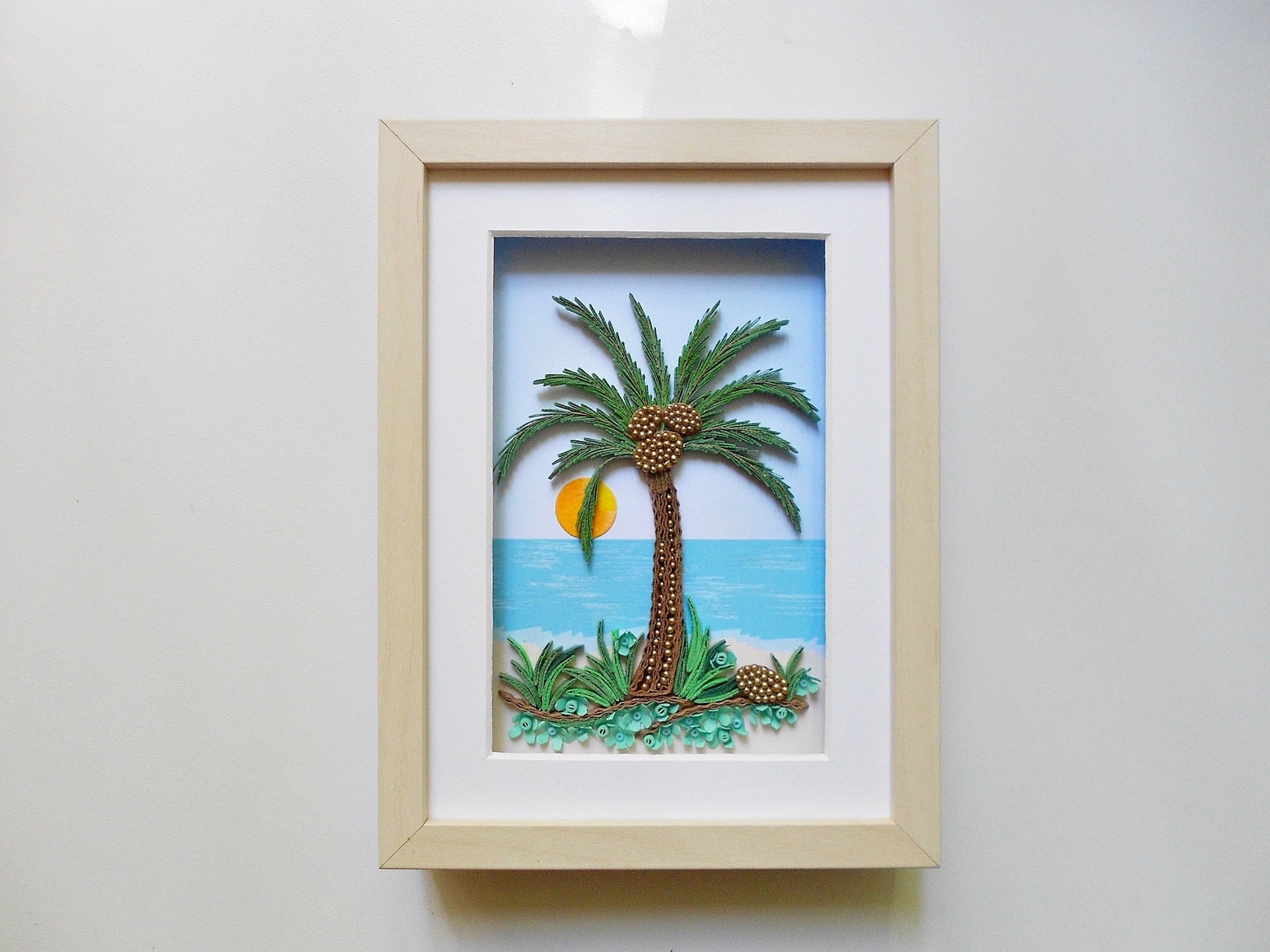 Quilled Palm Tree Palm Tree Decor Quilling Tree Etsy