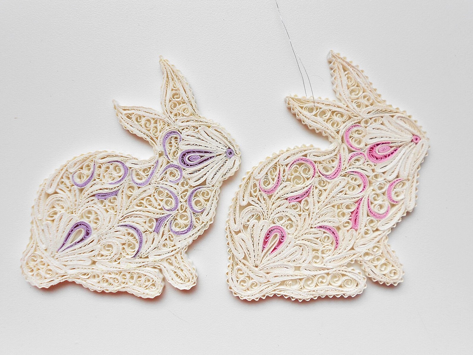 Paper Easter Bunny Quilled Bunny Paper Art Quilled Etsy Australia