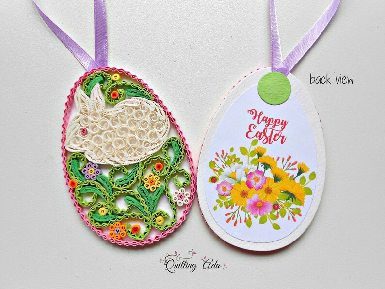 Ornament Easter Eggquilled Eggornament Housespring Etsy