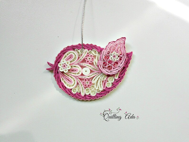 Set of 2 Birds Paper Quilling Love Bird Etsy