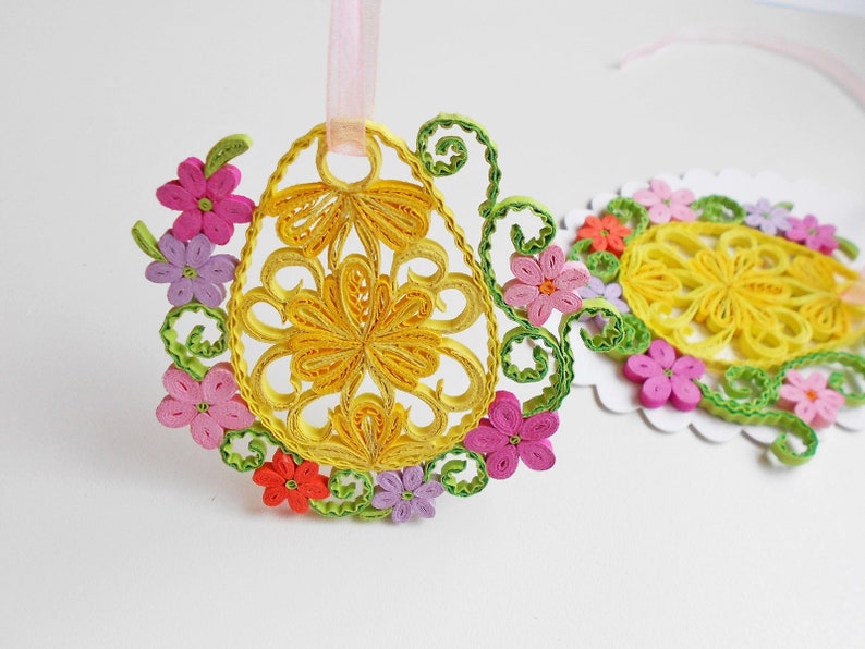 Quilled Easter eggquilled eggornament housespring Etsy