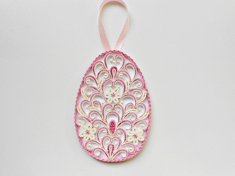 Ornament Easter Eggquilled Eggornament Housespring Etsy