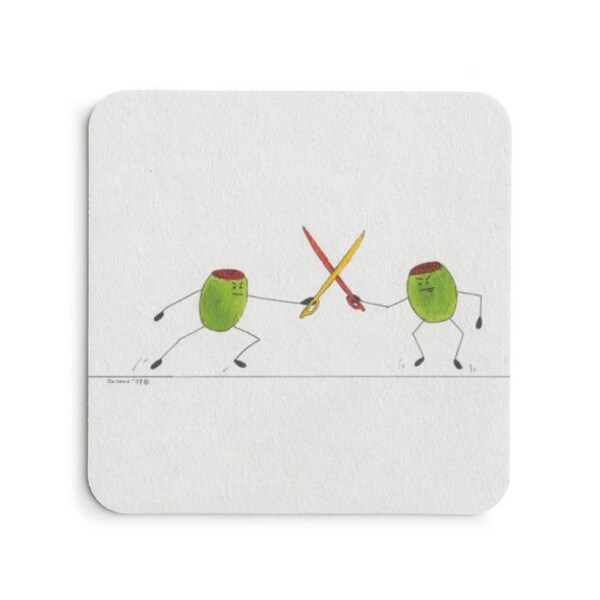 Olive Martini Coasters