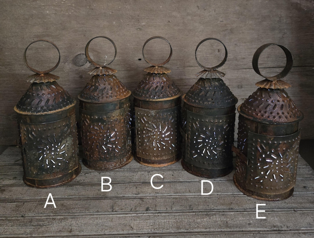Rusty Lantern Rusty Tin Lantern 10.5x4.25 - Etsy