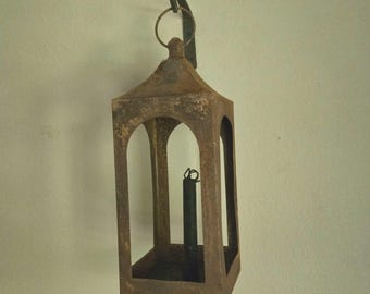 Large rusty lantern