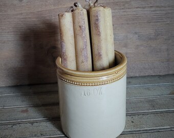 Four early look beeswax taper candles