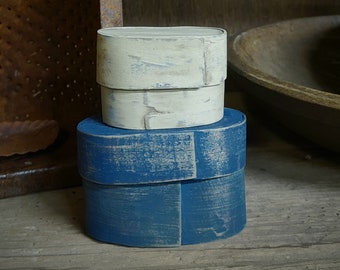 Mini bentwood box pair