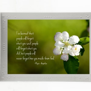Cartes de correspondance vierges beaux-arts ; Lot de 3 cartes pour toute occasion ; Citations inspirantes ; Fleurs ; Nature