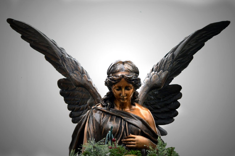 Wings Angel Statue Angel in the Rain Fine Art Photography Etsy