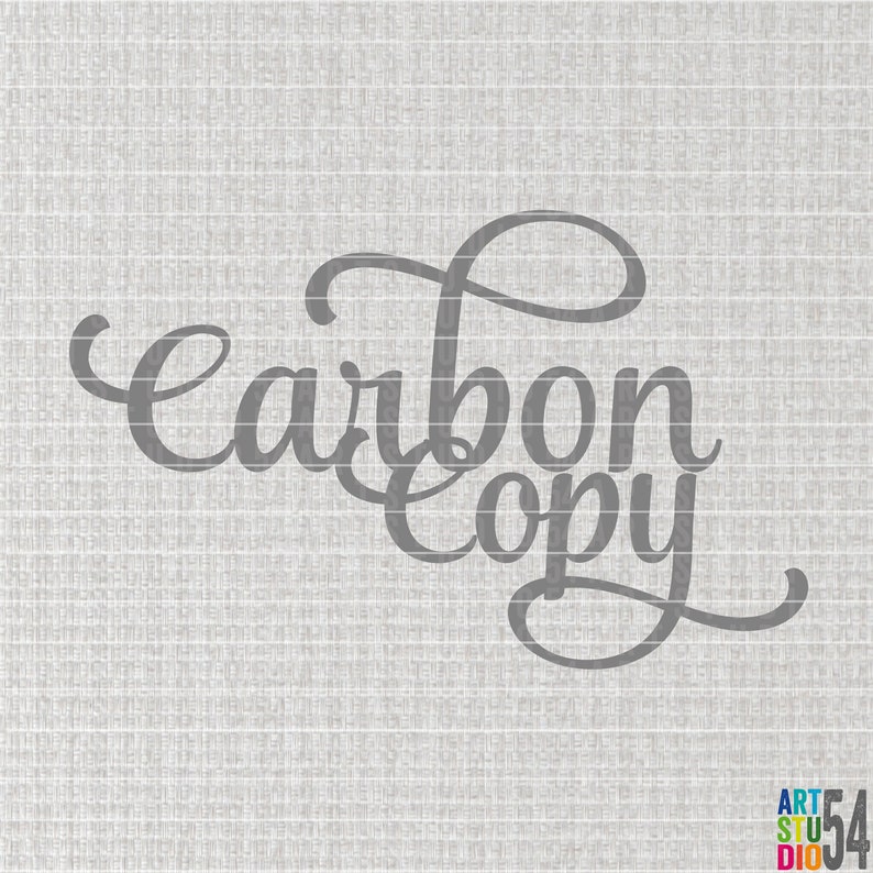 Carbon Copy Digital File Clip Art SVG PNG PDF Etsy