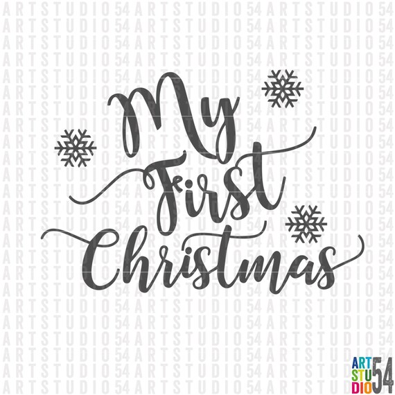 Download My First Christmas Svg Digital File Clip Art SVG PNG | Etsy