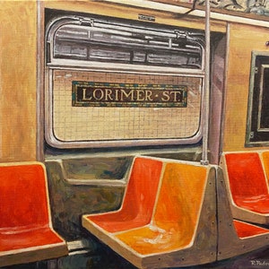 Lorimer Street Station - fine art giclée print of an original Impressionist painting by Robert Padovano
