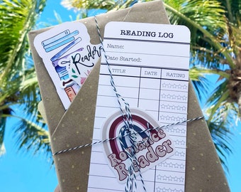 Blind Date with a Book, Gifts for Book Lovers, Bookmark, Bookish Stickers, Reading Log, Gifts for Her