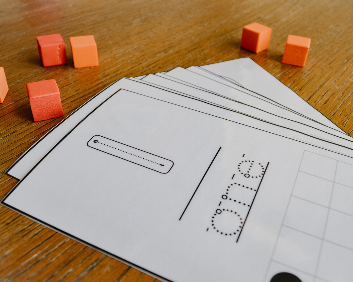 Number Flashcards, Oversized Cards, Counting 1-10, Play-doh Games ...
