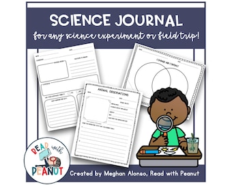 Science Journal, Elementary Science Experiments, Zoo Field Trip, Venn Diagram, Journal Activities for Museum Trips