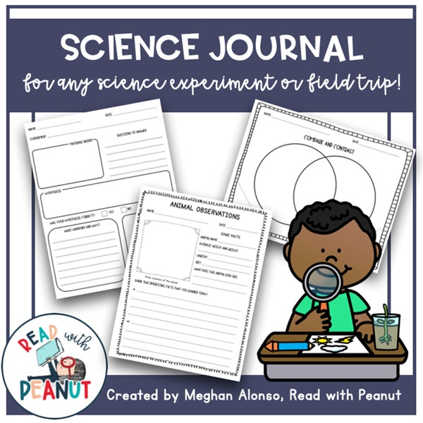 Science Journal, Elementary Science Experiments, Zoo Field Trip, Venn Diagram, Journal Activities for Museum Trips